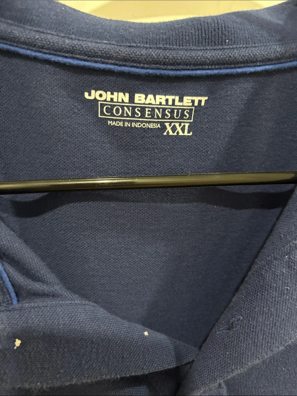John Bartlett Collection Men's Classic Navy Polo - Picture 2 of 3